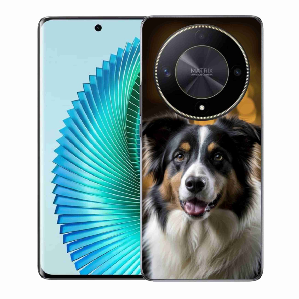 mmCase géltok az Honor Magic 6 Lite 5G-hez – mosolygós ausztrál juhászkutya