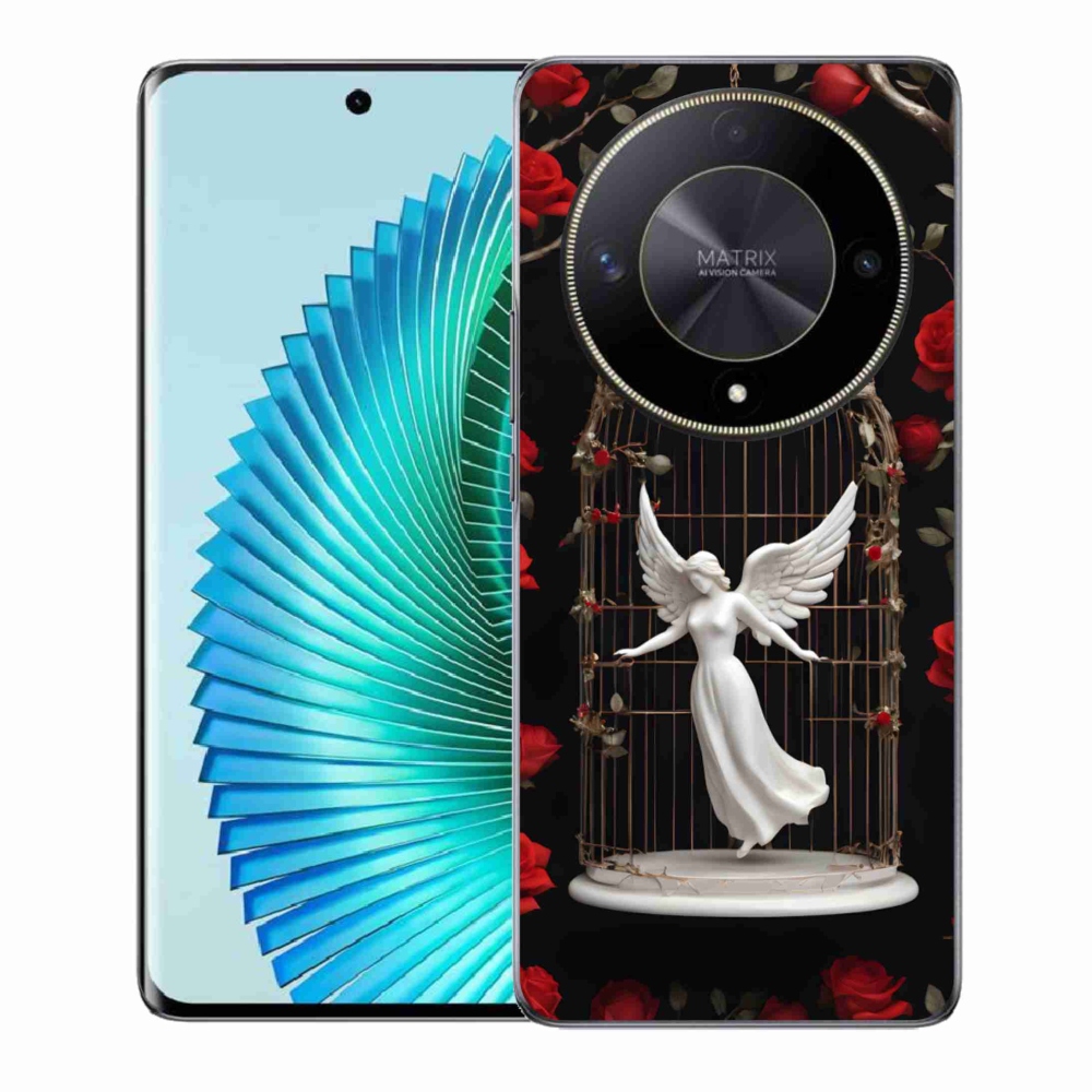 Zselés borítás mmCase a Honor Magic 6 Lite 5G számára - csapdába esett angyal