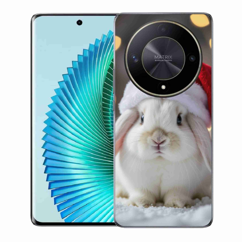 Gél borítás mmCase a Honor Magic 6 Lite 5G számára - Karácsonyi nyúl