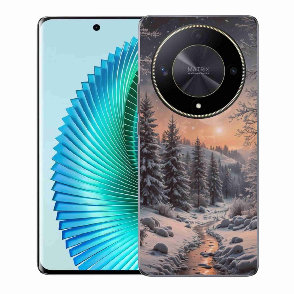 Gél borítás mmCase a Honor Magic 6 Lite 5G számára - téli táj 2
