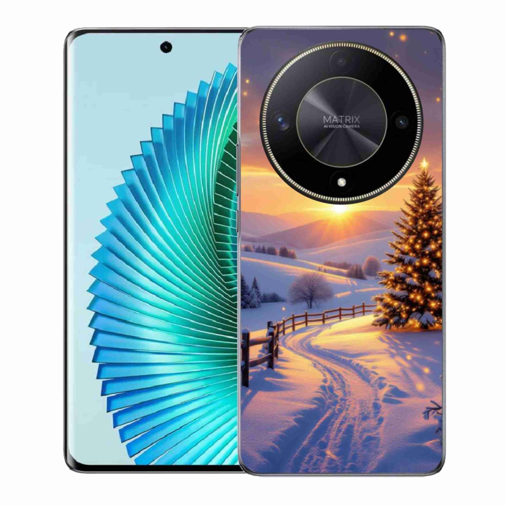 Gél borítás mmCase a Honor Magic 6 Lite 5G számára - téli tájkép
