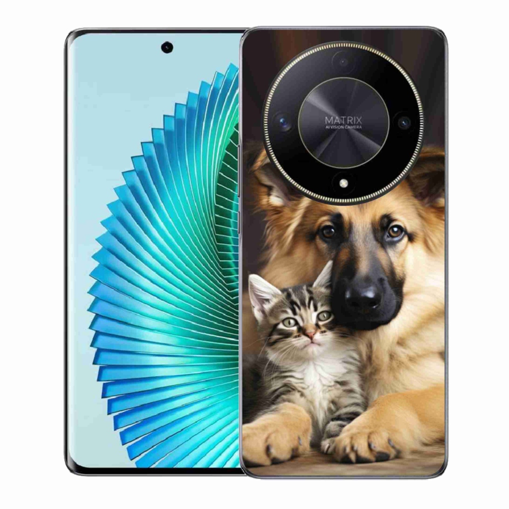 Gél borítás mmCase a Honor Magic 6 Lite 5G számára - állatbarátság