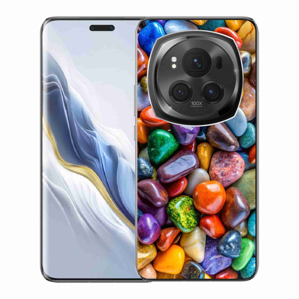 Zselés borítás mmCase a Honor Magic 6 Pro 5G készülékhez - színes strasszkövek