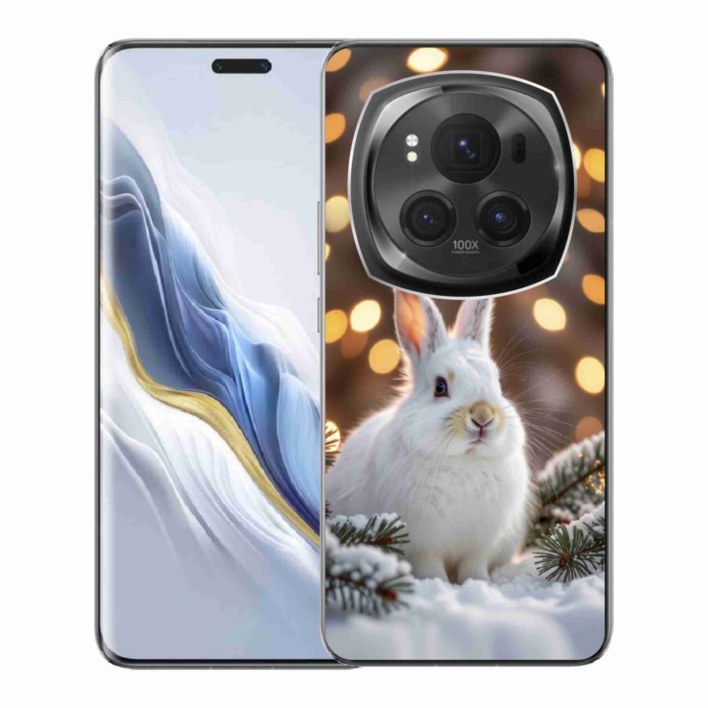 mmCase gél tok az Honor Magic 6 Pro 5G-hez – fehér nyúl