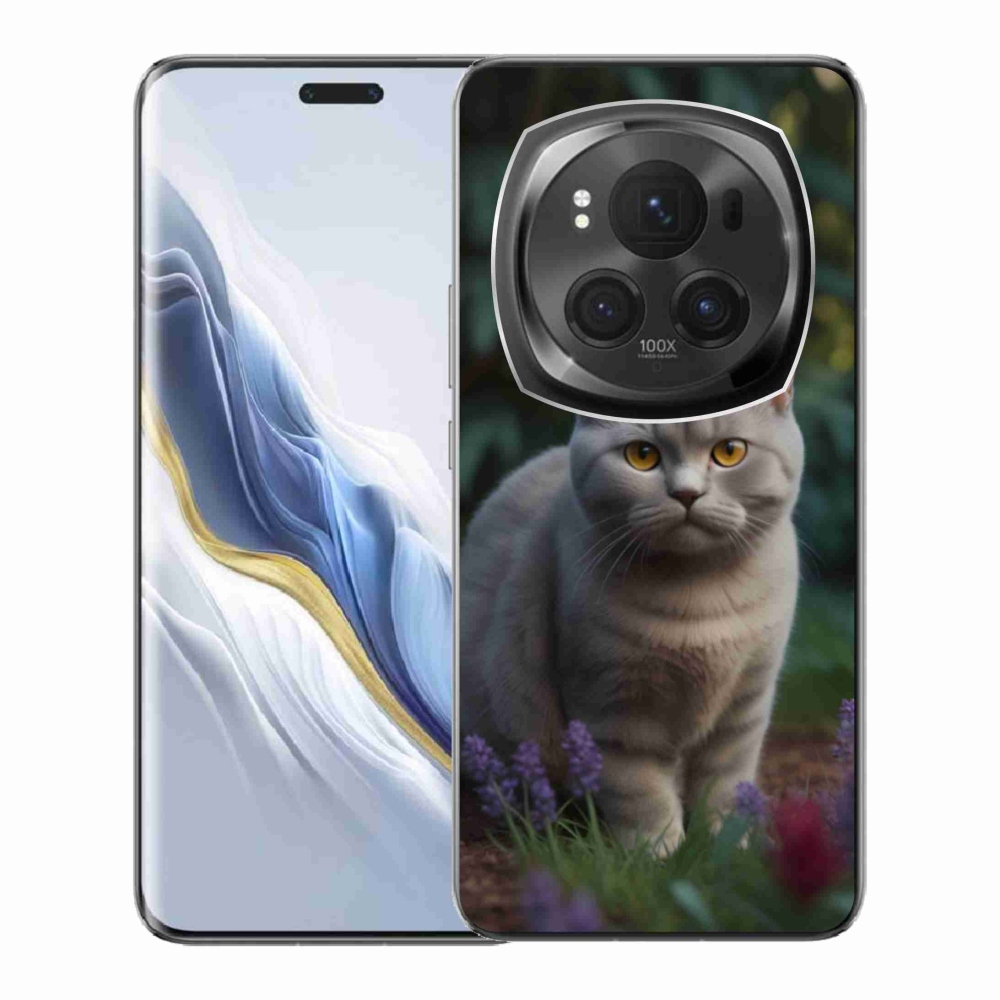 Zselés borítás mmCase a Honor Magic 6 Pro 5G készülékhez - brit macska