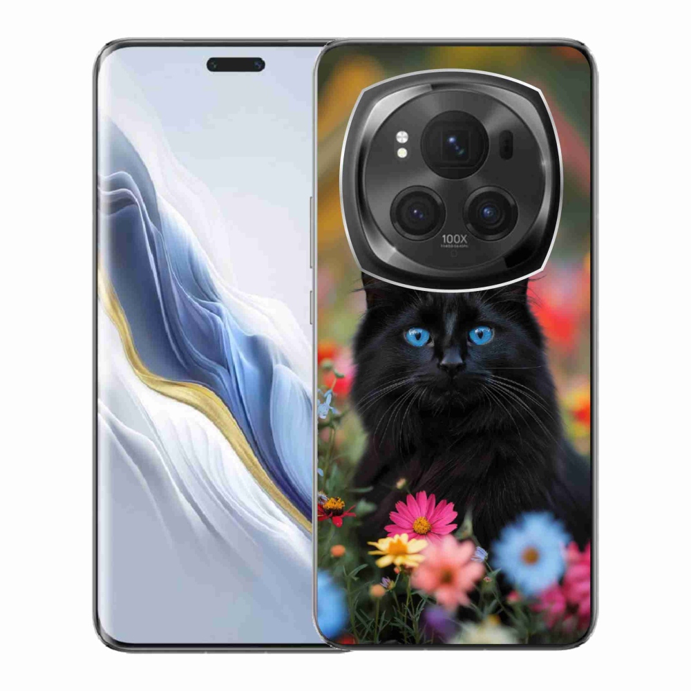 mmCase gél tok az Honor Magic 6 Pro 5G-hez – fekete cica 4