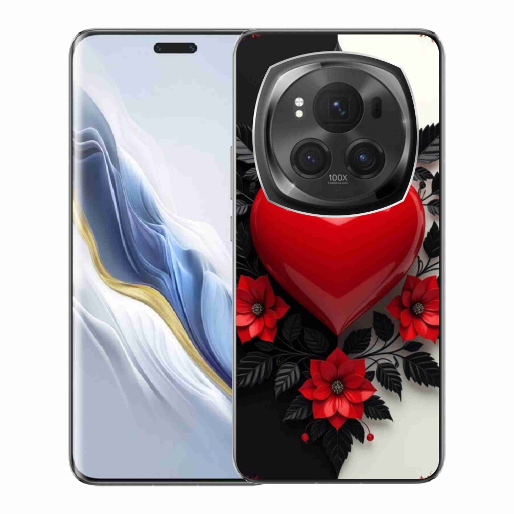 Gél borítás mmCase a Honor Magic 6 Pro 5G készülékhez - piros szív