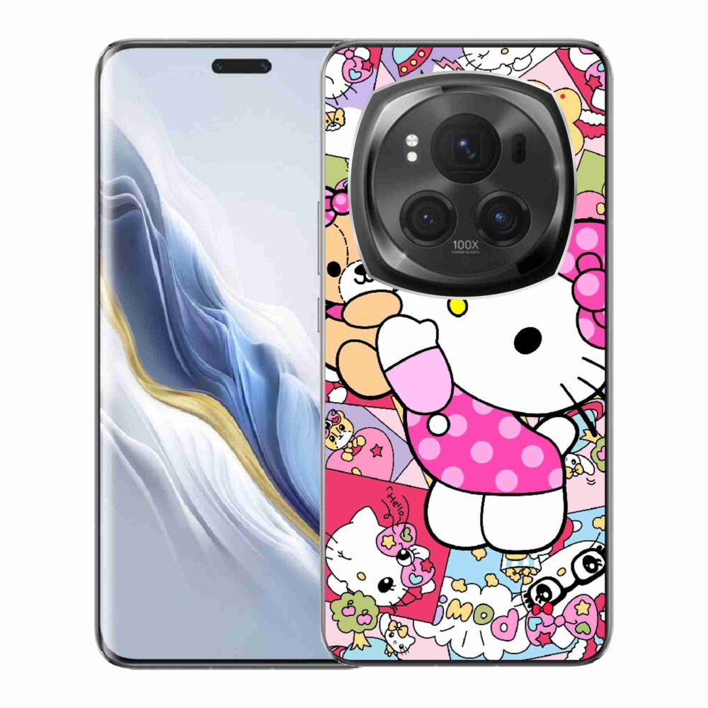 mmCase gél tok az Honor Magic 6 Pro 5G-hez – aranyos cica