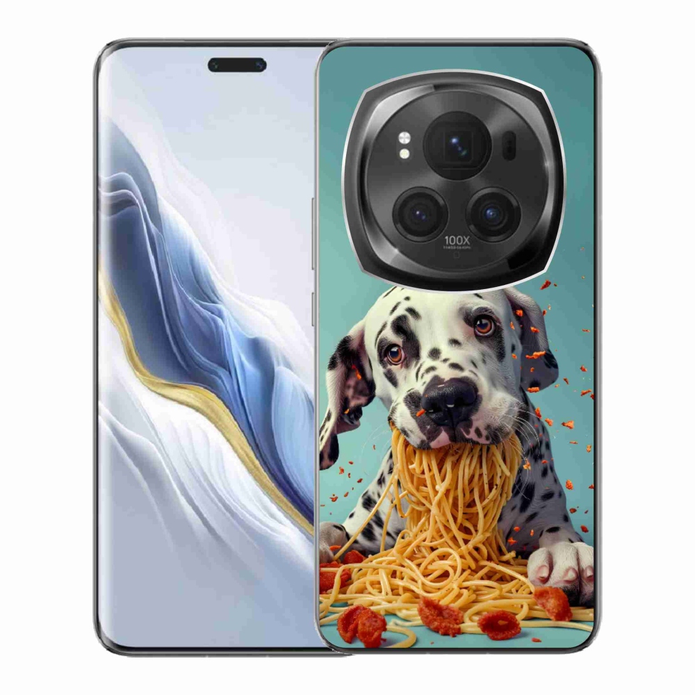 mmCase gél tok az Honor Magic 6 Pro 5G-hez – dalmát és spagetti