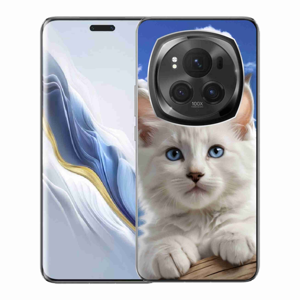 mmCase gél tok az Honor Magic 6 Pro 5G-hez – cica és felhők