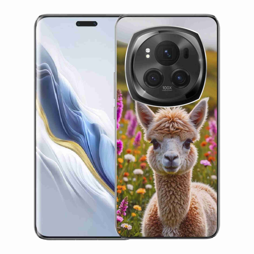 mmCase gél tok az Honor Magic 6 Pro 5G-hez – láma a réten