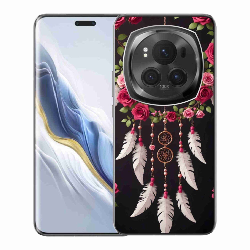 mmCase gél tok az Honor Magic 6 Pro 5G-hez – álomfogó rózsákkal