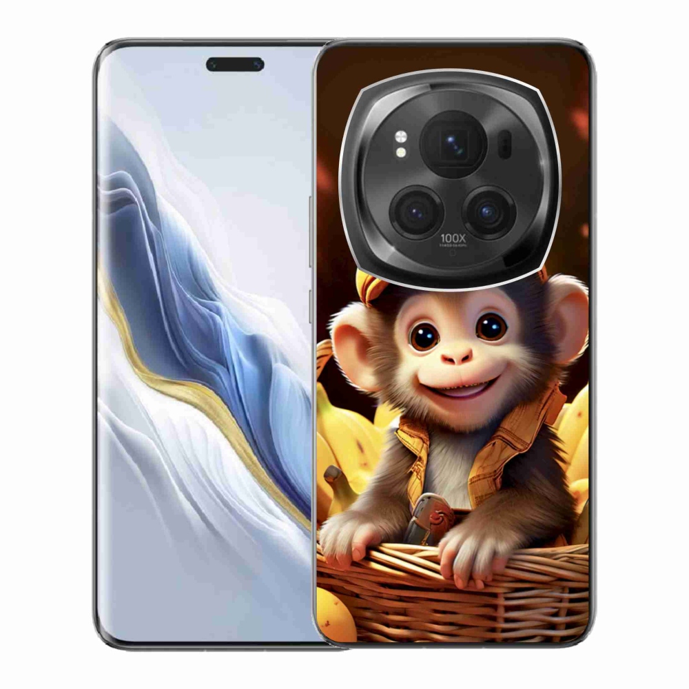 mmCase gél tok az Honor Magic 6 Pro 5G-hez – majom a kosárban