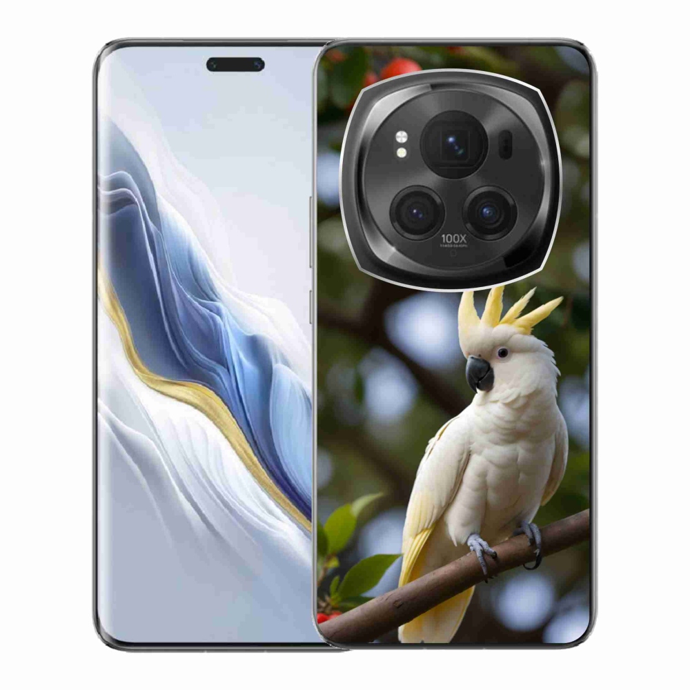 mmCase gél tok az Honor Magic 6 Pro 5G-hez – kakadu papagáj 3