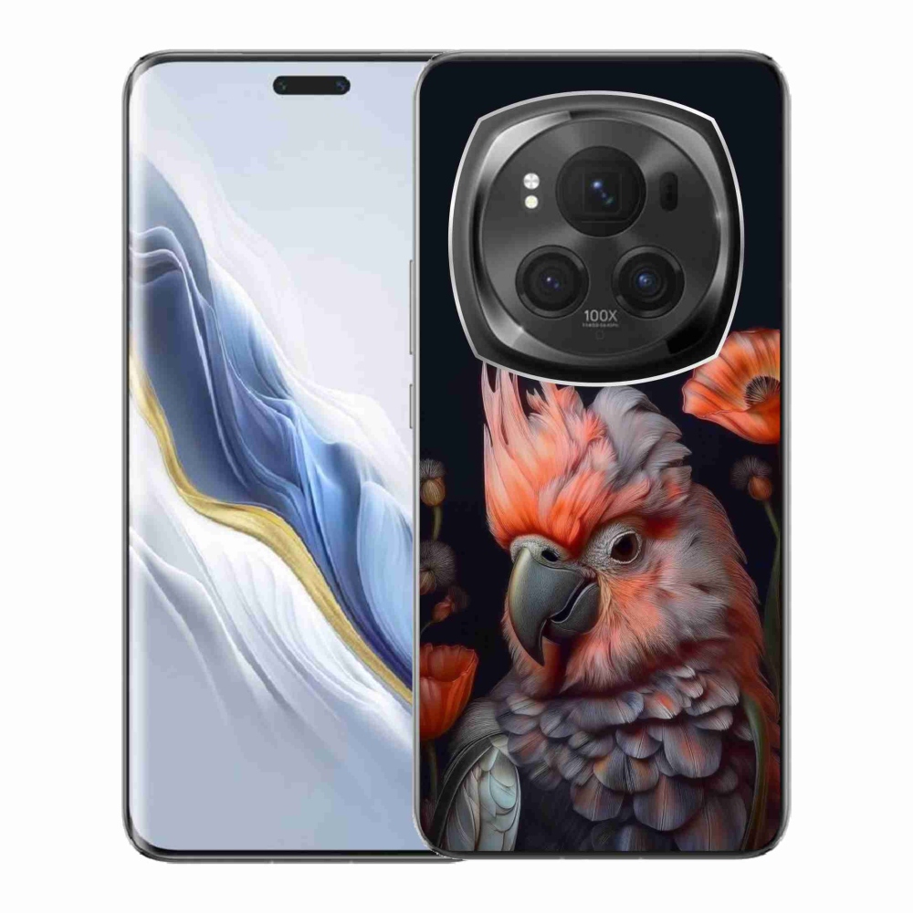 mmCase gél tok az Honor Magic 6 Pro 5G-hez – színes kakadu papagáj