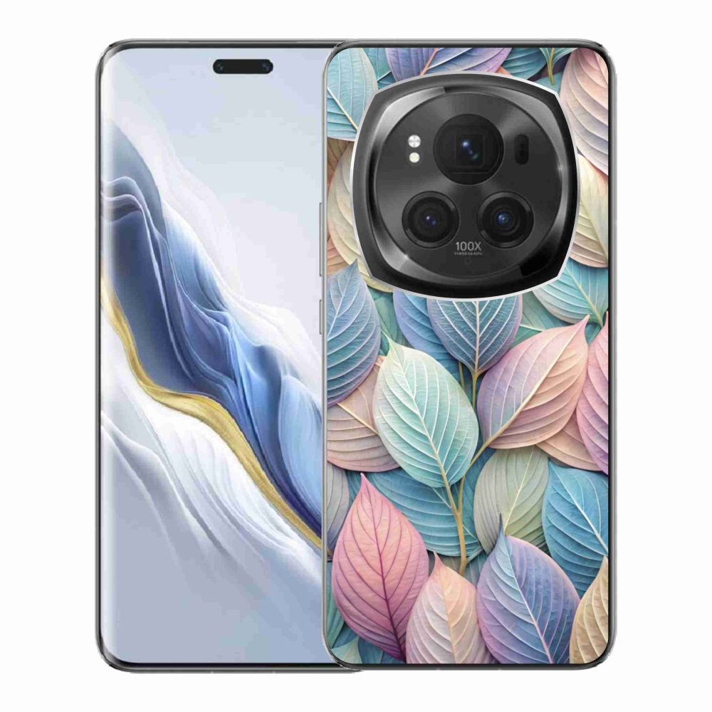 Zselés borítás mmCase a Honor Magic 6 Pro 5G készülékhez - pasztell levelek