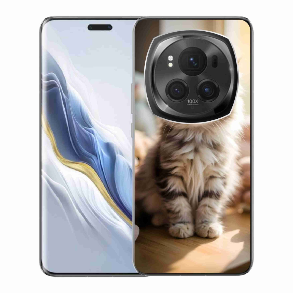 mmCase gél tok az Honor Magic 6 Pro 5G-hez – aranyos cica 10