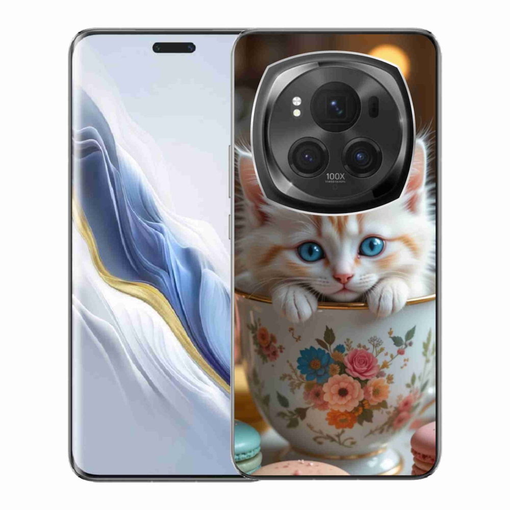 Gél borítás mmCase a Honor Magic 6 Pro 5G számára - aranyos cica 6
