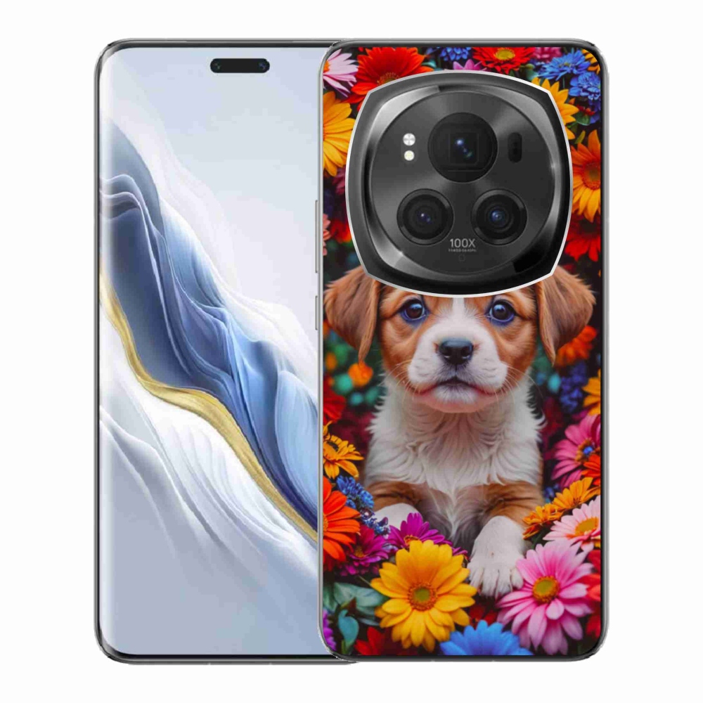 Gél borítás mmCase a Honor Magic 6 Pro 5G számára - aranyos kiskutya