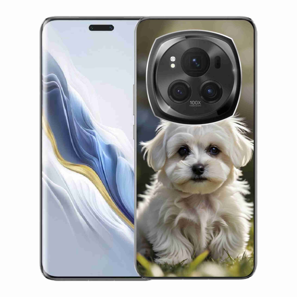 mmCase gél tok az Honor Magic 6 Pro 5G-hez – aranyos máltai kutyus