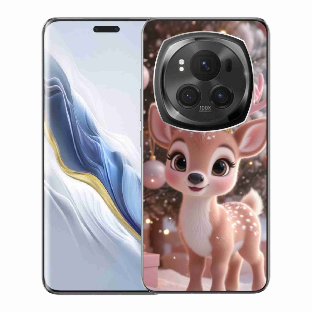 Zselés borítás mmCase a Honor Magic 6 Pro 5G készülékhez - aranyos rénszarvas
