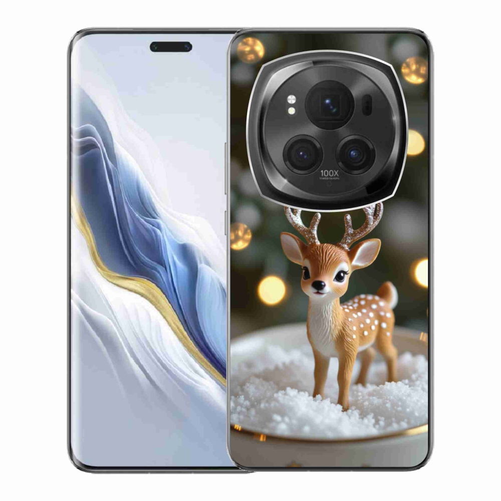 mmCase gél tok az Honor Magic 6 Pro 5G-hez – aranyos karácsonyi szarvas