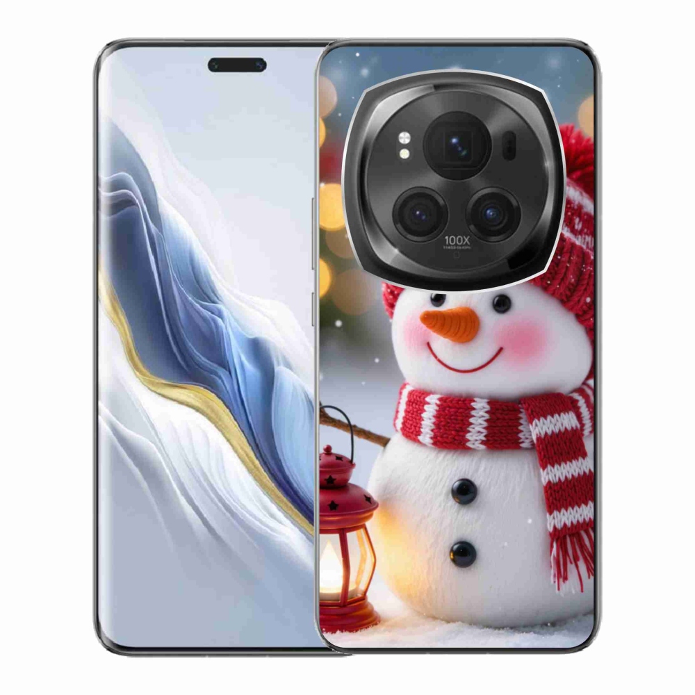Gél borítás mmCase a Honor Magic 6 Pro 5G készülékhez - hóember 2