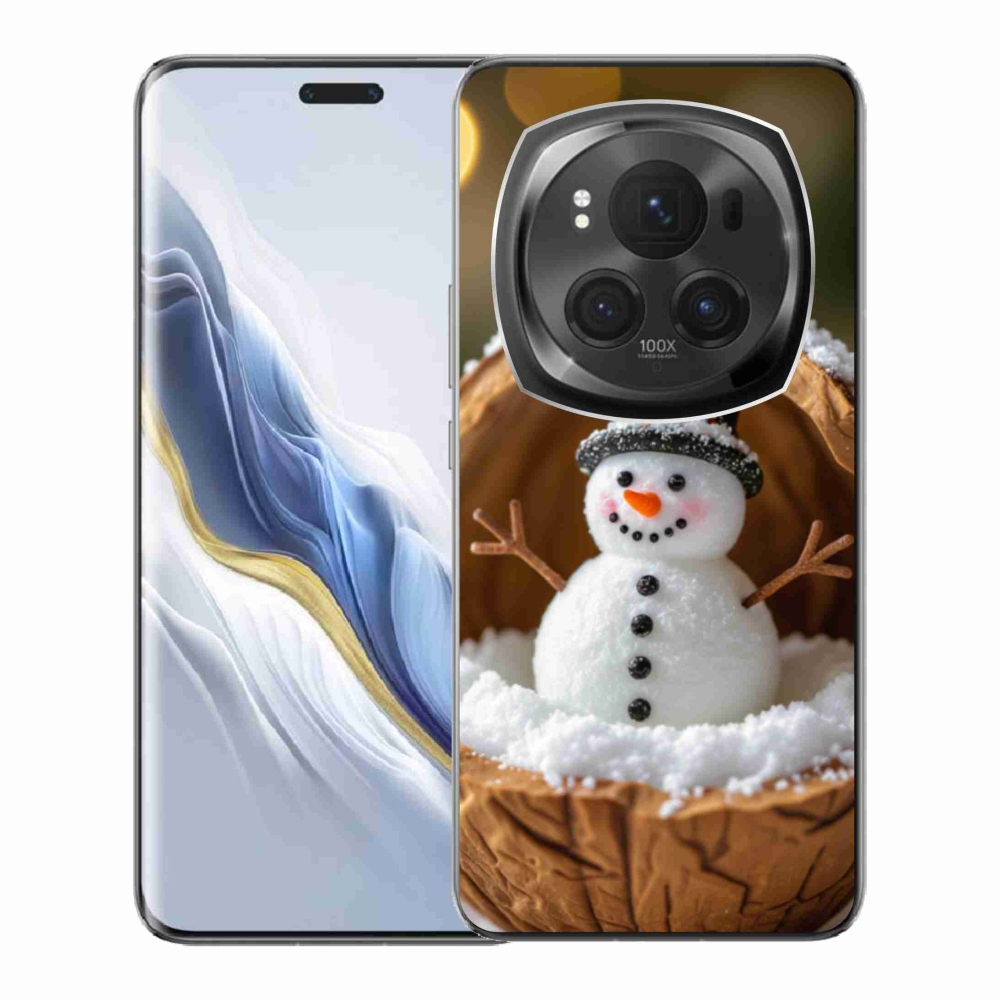 Zselés borítás mmCase a Honor Magic 6 Pro 5G készülékhez - hóember 4