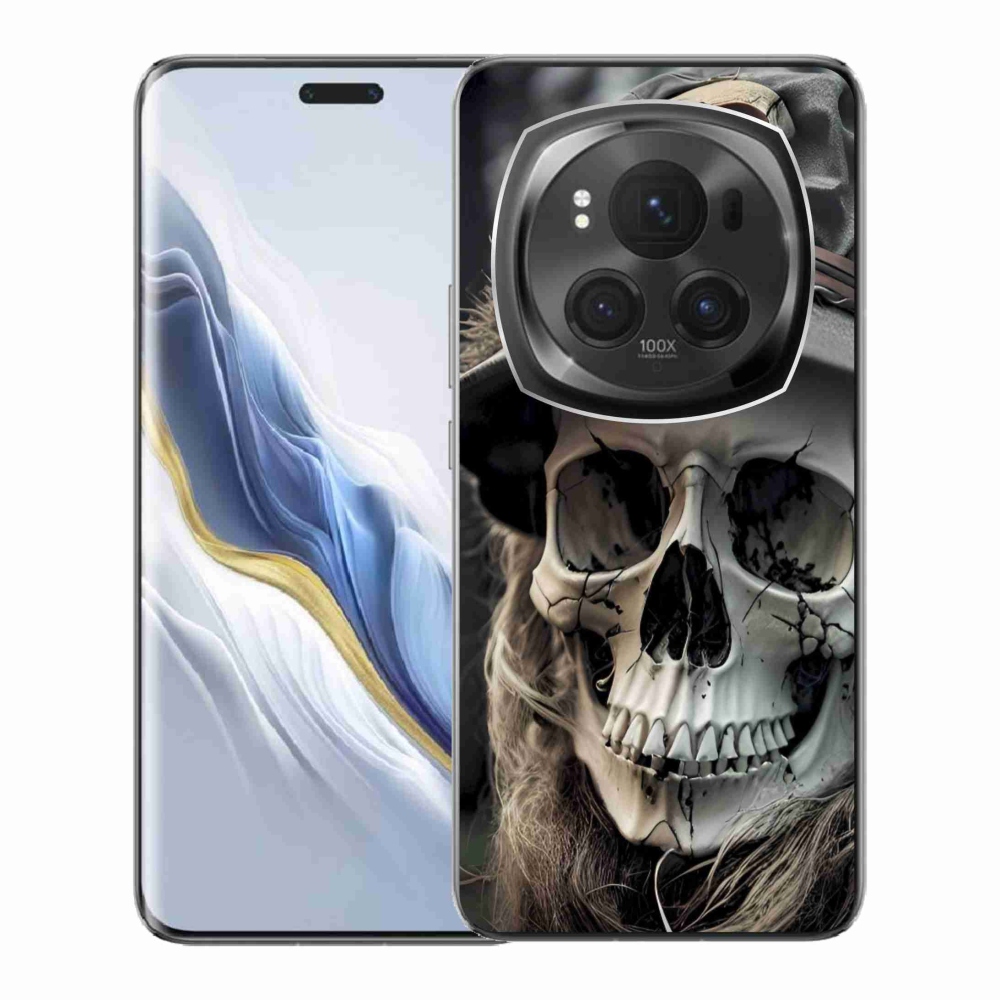 Zselés borítás mmCase a Honor Magic 6 Pro 5G készülékhez - sötét koponya