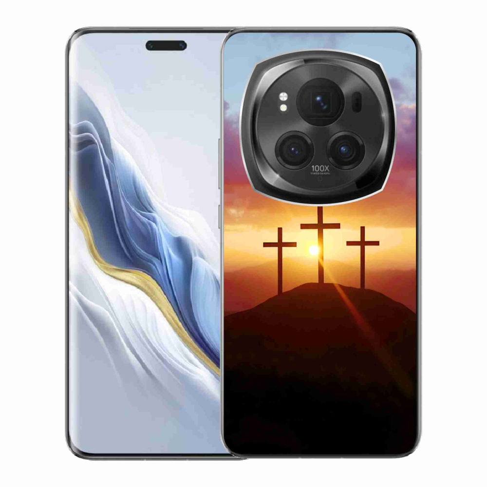 Zselés borítás mmCase a Honor Magic 6 Pro 5G számára - három kereszt