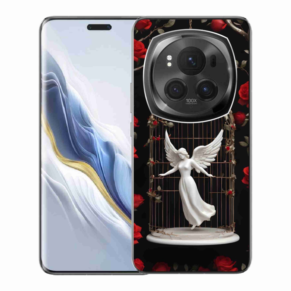 Zselés borítás mmCase a Honor Magic 6 Pro 5G számára - csapdába esett angyal