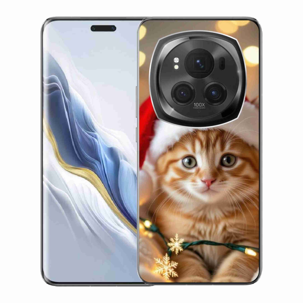 Gél borítás mmCase a Honor Magic 6 Pro 5G készülékhez - Karácsonyi cica