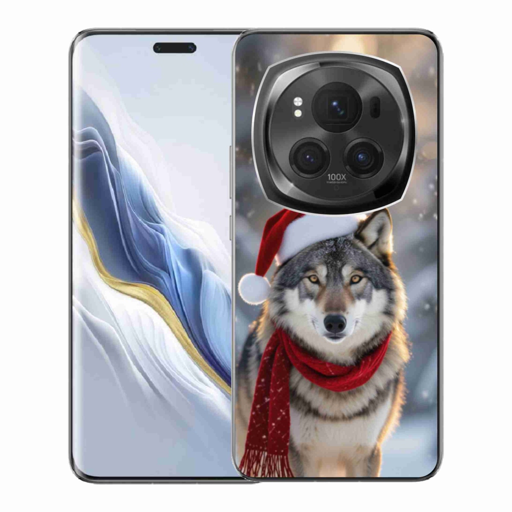 Gél borítás mmCase a Honor Magic 6 Pro 5G számára - Karácsonyi farkas