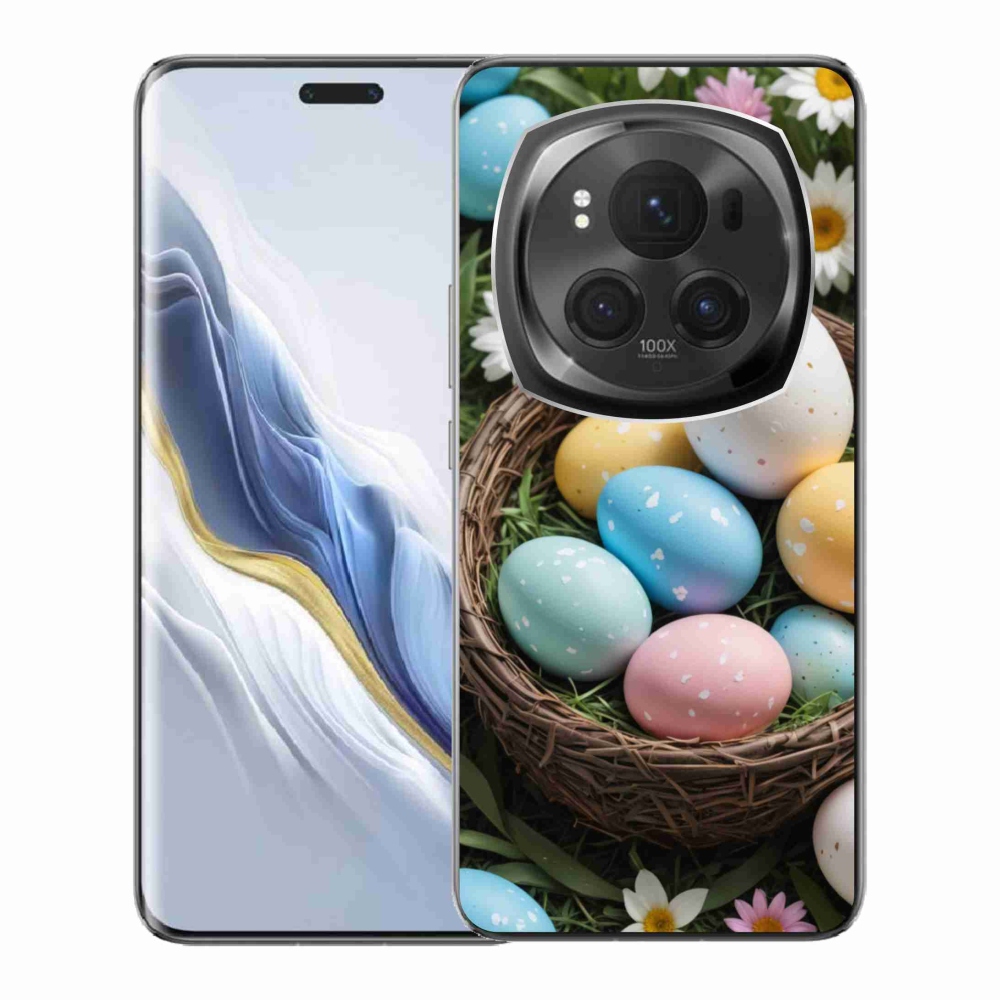 Zselés borítás mmCase a Honor Magic 6 Pro 5G számára - Húsvéti tojások 2