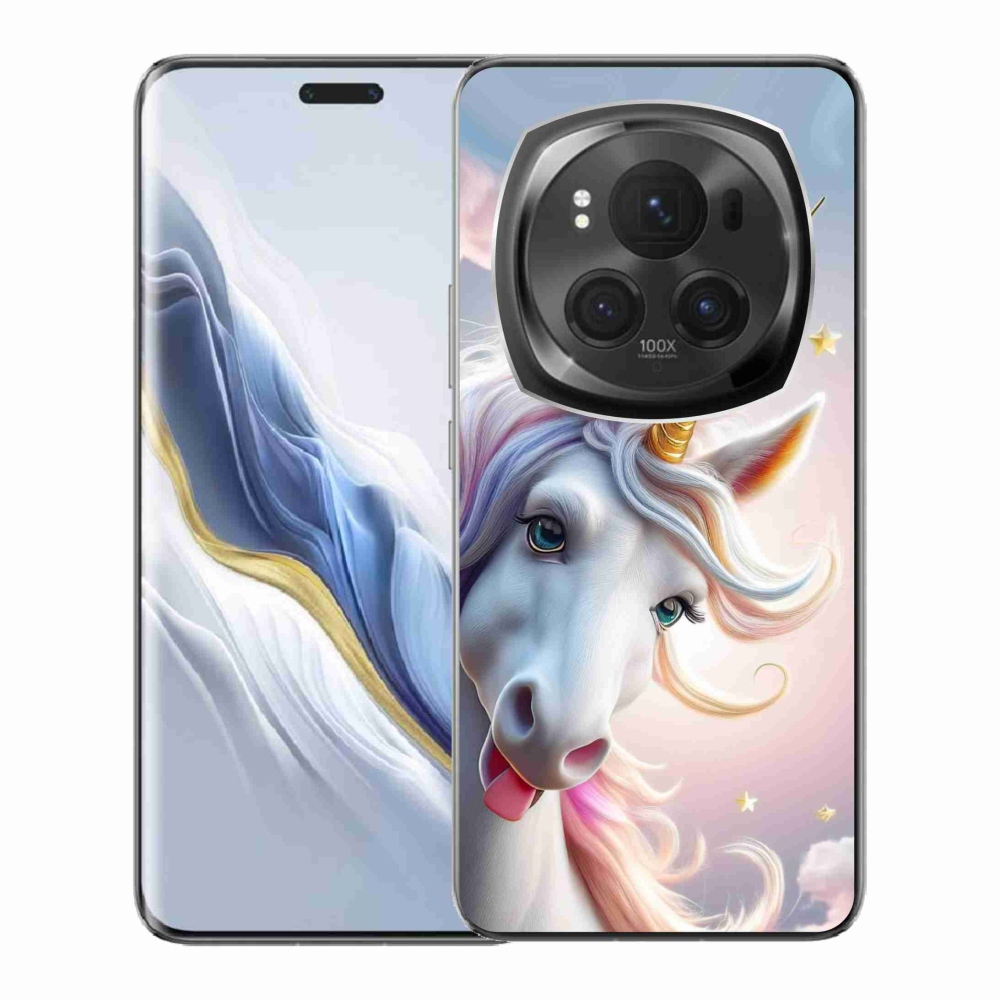 mmCase gél tok az Honor Magic 6 Pro 5G-hez – vidám egyszarvú