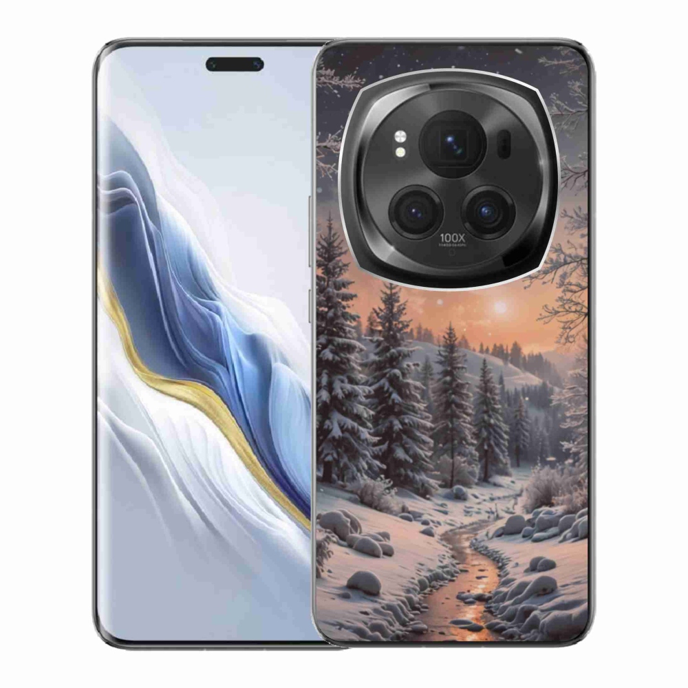 Gél borítás mmCase a Honor Magic 6 Pro 5G számára - téli táj 2