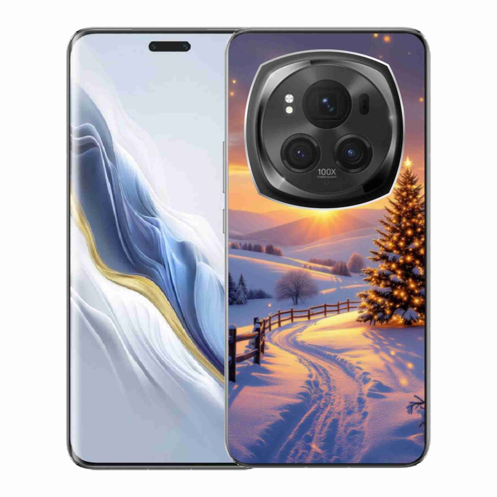 Gél borítás mmCase a Honor Magic 6 Pro 5G számára - téli tájkép