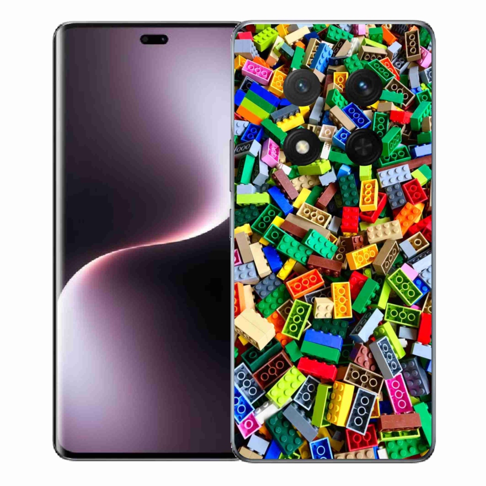 Zselés borítás mmCase a Honor Magic 7 Lite 5G számára - színes építőkockák