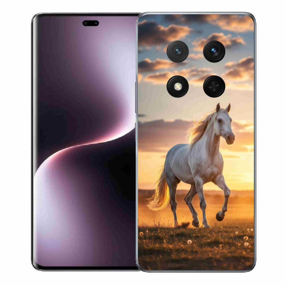 Gél borítás mmCase a Honor Magic 7 Lite 5G számára - futó fehér ló 2