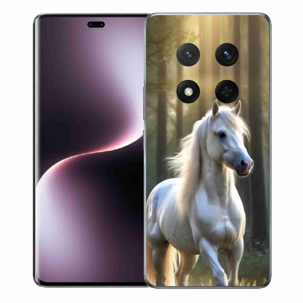 Gél borítás mmCase a Honor Magic 7 Lite 5G számára - fehér ló 3