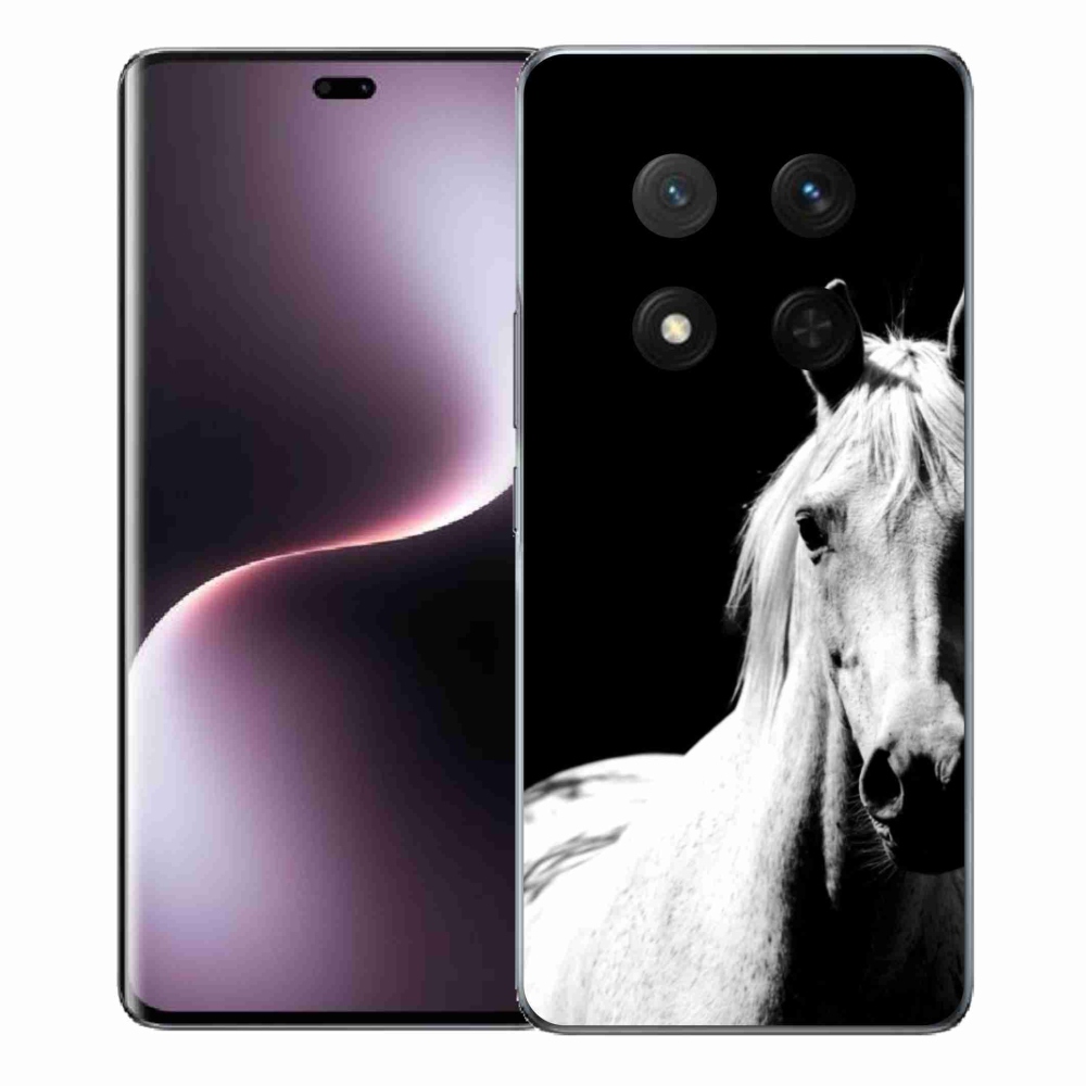 Gél borítás mmCase a Honor Magic 7 Lite 5G számára - fehér ló 5