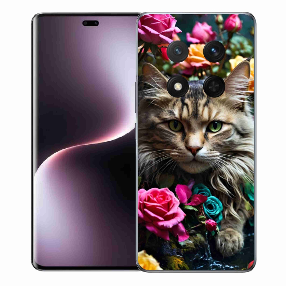 Gél borítás mmCase a Honor Magic 7 Lite 5G számára - macskaszem nézet 2