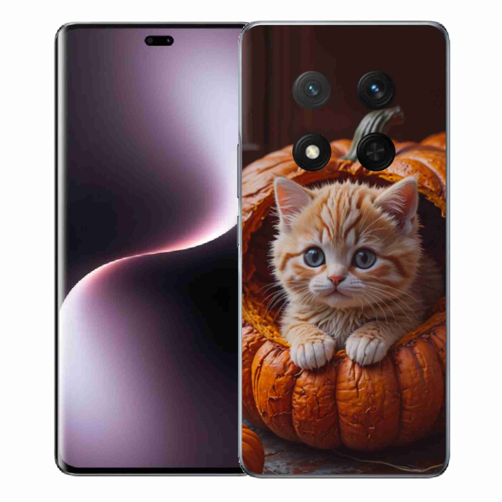Gél borítás mmCase a Honor Magic 7 Lite 5G számára - cica és tök 2