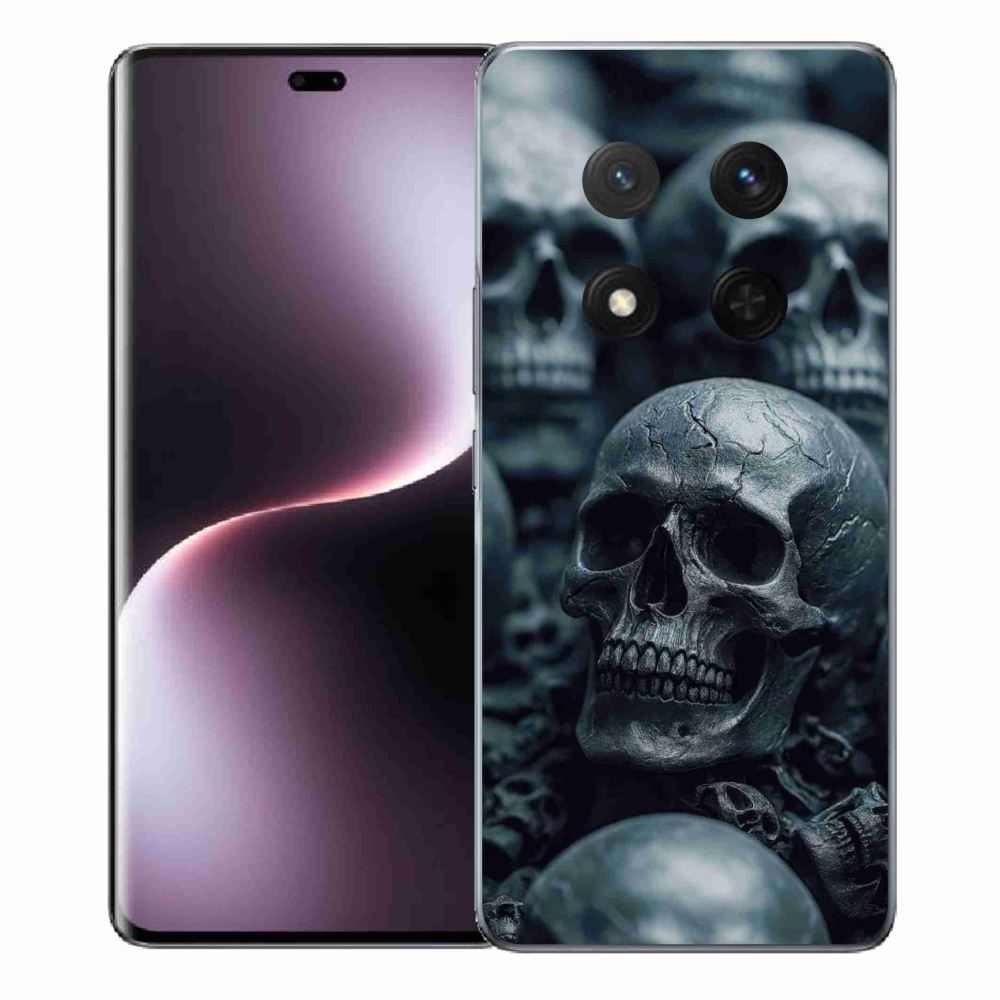 Zselés borítás mmCase a Honor Magic 7 Lite 5G számára - koponya 2