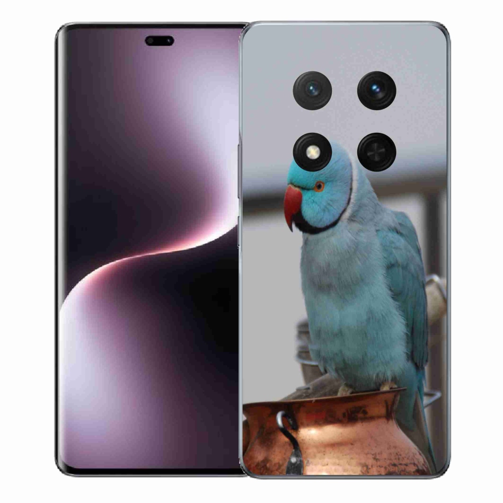 Zselés borítás mmCase a Honor Magic 7 Lite 5G készülékhez - papagáj alexander kék