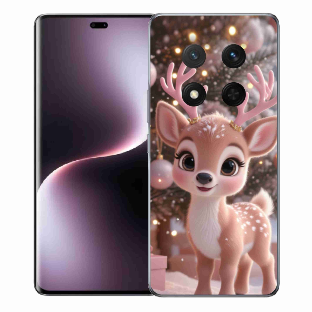 Gél borítás mmCase a Honor Magic 7 Lite 5G számára - aranyos rénszarvas