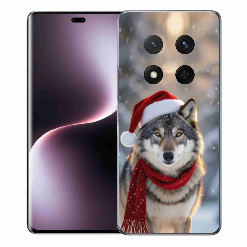 Gél borítás mmCase a Honor Magic 7 Lite 5G számára - Karácsonyi farkas