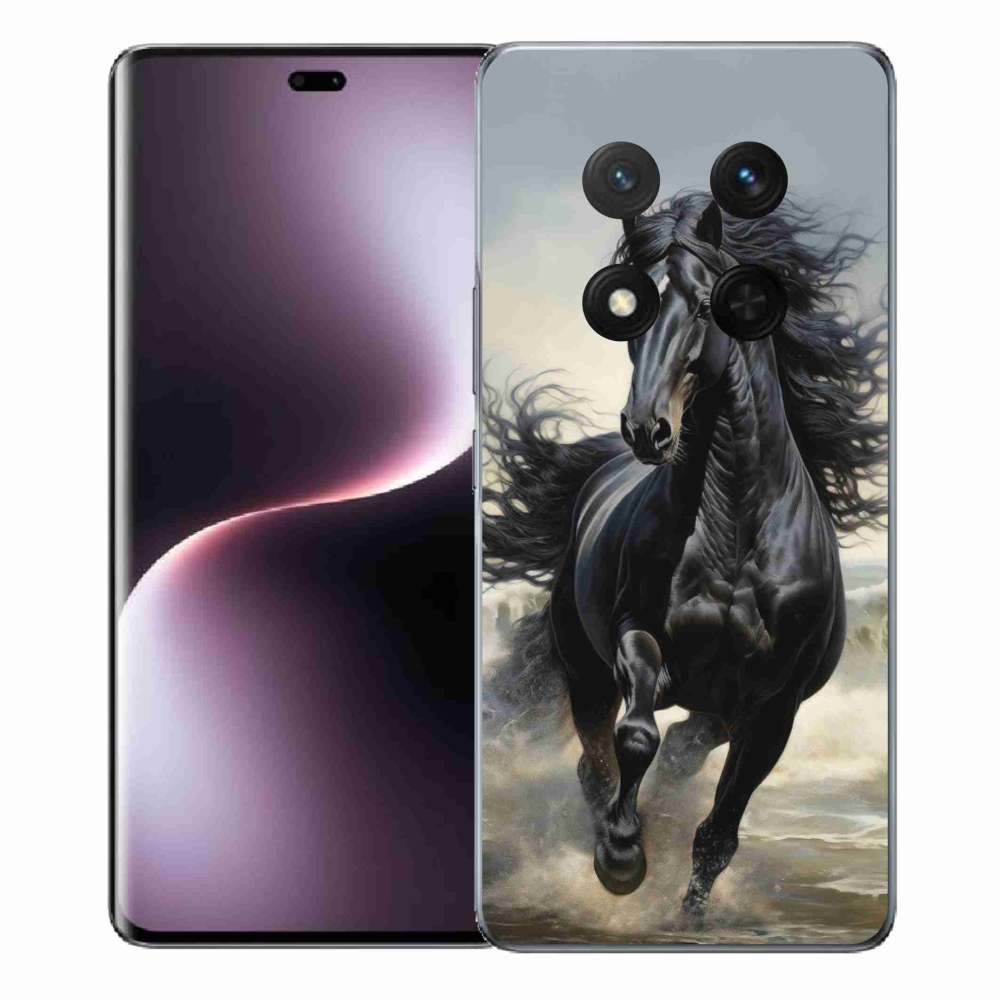 mmCase gélhuzat az Honor Magic 7 Lite-hoz – futó fekete ló