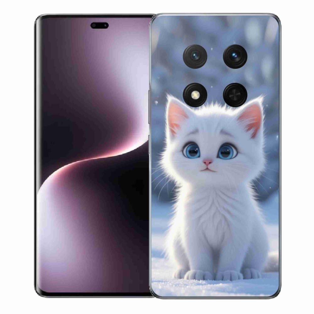 mmCase gél tok az Honor Magic 7 Lite-hoz – fehér cica 3