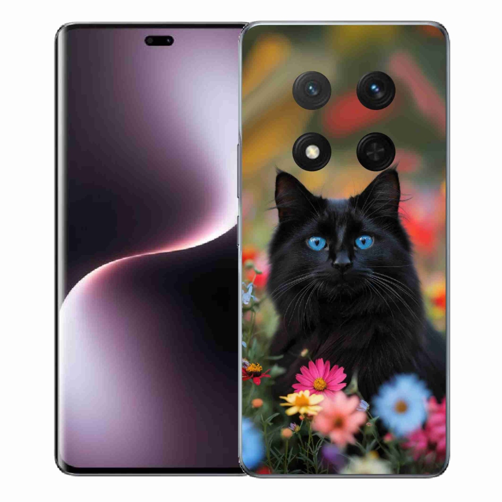 mmCase gél tok az Honor Magic 7 Lite-hoz – fekete cica 4